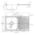 Otus Single Bowl & Drainer Kitchen Sink 800 x 480mm Left Hand Bowl
