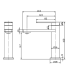Ruki Basin Mixer Gun Metal