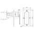 Ruki Wall Mixer Matt Black