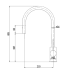 Otus Pull Out Sink Mixer Matte Black