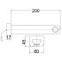 Eden Bath Spout 200mm Chrome