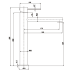 Otus Slimline SS Highrise Basin Mixer Chrome