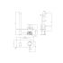 Otus Slimline SS Wall Basin Mixer Trim Kits Matt Black