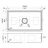 New Cora Single Bowl Above / Undermount Kitchen Sink 760 x 440mm