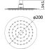 Dove Round Overhead Shower 200mm