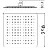 Nova Square Overhead Shower 250mm, Stainless Steel Rain Shower