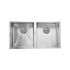 Eden Double Bowl Kitchen Sink Above / Undermount Sink 880 x 440mm