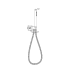 Tube Hand Shower On Wall Outlet Bracket  Gun Metal