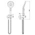 Cora Round Hand Shower On Wall Outlet Bracket Chrome
