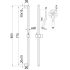 Cora Round Sliding Shower Set Gun Metal