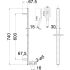 Eden Square Sliding Shower Set Brushed Nickel