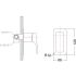 Eden Round Cornered Rectangle Handle Wall Mixer Brushed Nickel