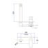 Eden Wall Basin Mixer Matt Black