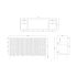 1500mm Freestanding with legs  PVC Matte White Fluted Design Bathroom Vanity Cabinet Only