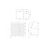 750mm Freestanding with legs  PVC Matte White Fluted Design With Left Hand Drawers Bathroom Vanity Cabinet Only
