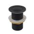 32mm Bathroom Matte Black Solid Brass Basin Pop Up Waste No Overflow
