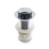 32mm Bathroom Chrome Solid Brass Basin Pop Up Waste No Overflow