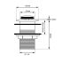 32mm Bathroom Chrome Solid Brass Basin Pop Up Waste No Overflow