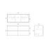 1200mm Wall Hung Bathroom Vanity Dark Oak Wood Grain 2 PAC Coating MDF Board