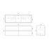 1500mm Wall Hung Bathroom Vanity Dark Oak Wood Grain 2 PAC Coating MDF Board