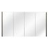 1500mm Pencil Edge Shaving Cabinet Dark Grey Wood Grain Texture 2 PAC Coating MDF Board
