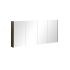 1500mm Pencil Edge Shaving Cabinet Dark Oak Wood Grain Texture 2 PAC Coating MDF Board