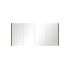1500mm Pencil Edge Shaving Cabinet Dark Oak Wood Grain Texture 2 PAC Coating MDF Board
