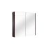 600mm Pencil Edge Shaving Cabinet Dark Oak Wood Grain Texture 2 PAC Coating MDF Board