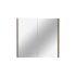 750mm Pencil Edge Shaving Cabinet Dark Oak Wood Grain Texture 2 PAC Coating MDF Board