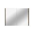 900mm Pencil Edge Shaving Cabinet Dark Oak Wood Grain 2 PAC Coating MDF Board