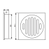 115mm Smart Tile Insert Floor Waste Drain Modern Seamless Square Design Matte Black