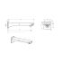 Nana Solid Brass Matte Black Bath Spout Wall Spout Wall Mount Water Outlet