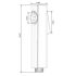 Round Chrome ABS Toilet Bidet Spray Kit With 304 Stainless Steel Hose