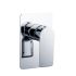 Bathroom Wall Mounted Bathtub Mixer Tap Solid Brass Rain Shower Faucet Chrome