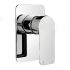 Bathroom Wall Mounted Bathtub Mixer Tap Solid Brass Rain Shower Faucet Chrome