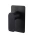 Bathroom Wall Mounted Bathtub Mixer Tap Solid Brass Rain Shower Faucet Matte Black