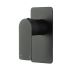 Bathroom Wall Mounted Bathtub Mixer Tap Solid Brass Rain Shower Faucet Matte Black