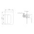 Bathroom Wall Mounted Bathtub Mixer Tap Solid Brass Rain Shower Faucet Matte Black