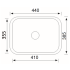 Cora Kitchen Sink Undermount Sink 445 x 395mm