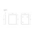 600mm (L) x 750mm (D) Metal Frame Mirror Matte Black Rectangle Framed Mirror